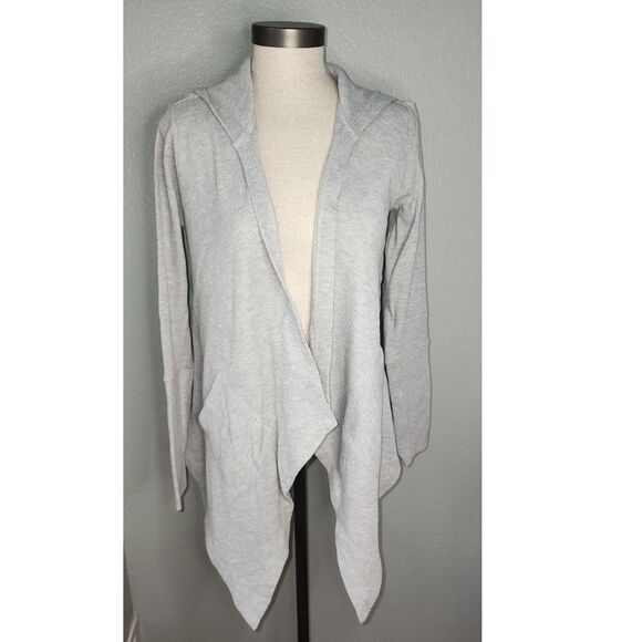 Retro-Ology Sweaters - Retro-ology Women's Grey Hooded Cardigan Size M